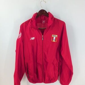 Vtg New Balance XI Juegos Suramericanos Cochabamba 2018 Windbreaker Jacket Red M